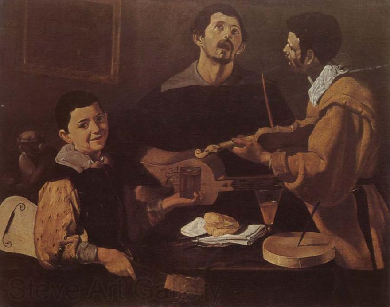 VELAZQUEZ, Diego Rodriguez de Silva y Three musician